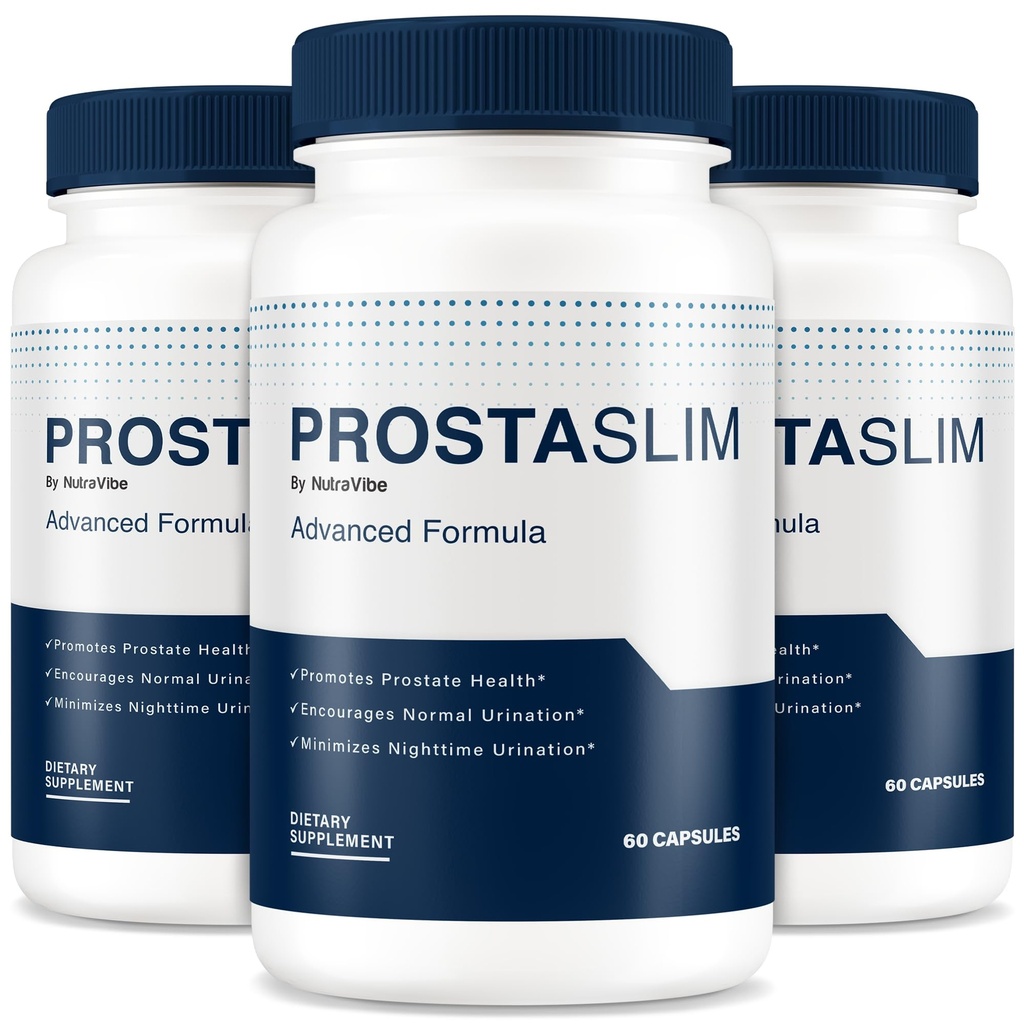 (3 Pack) Prostaslim - Official ProstaSlim Pills for Men, All-Natural Formula to Support Prostate Health and Overall Well-Being, Premium Pastillas, Review (180 Capsules)