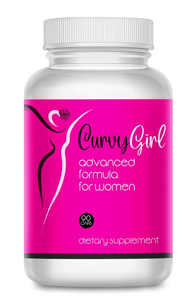 Curvy Girl – Natural Herbal Formula to Support a Fuller, Feminine Shape – Nourish Curves, Balance Hormones, and Build Body Confidence – Fenugreek, Fennel, Wild Yam & More – 90 Vegan Capsules