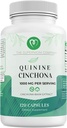 Quinine Cinchona Bark Extract 1000 mg - Urtetilskud til muskel & ben krampe Relief, fordøjelsesstøtte & immunforsvar - 120 kapsler, non-GMO, Made in USA