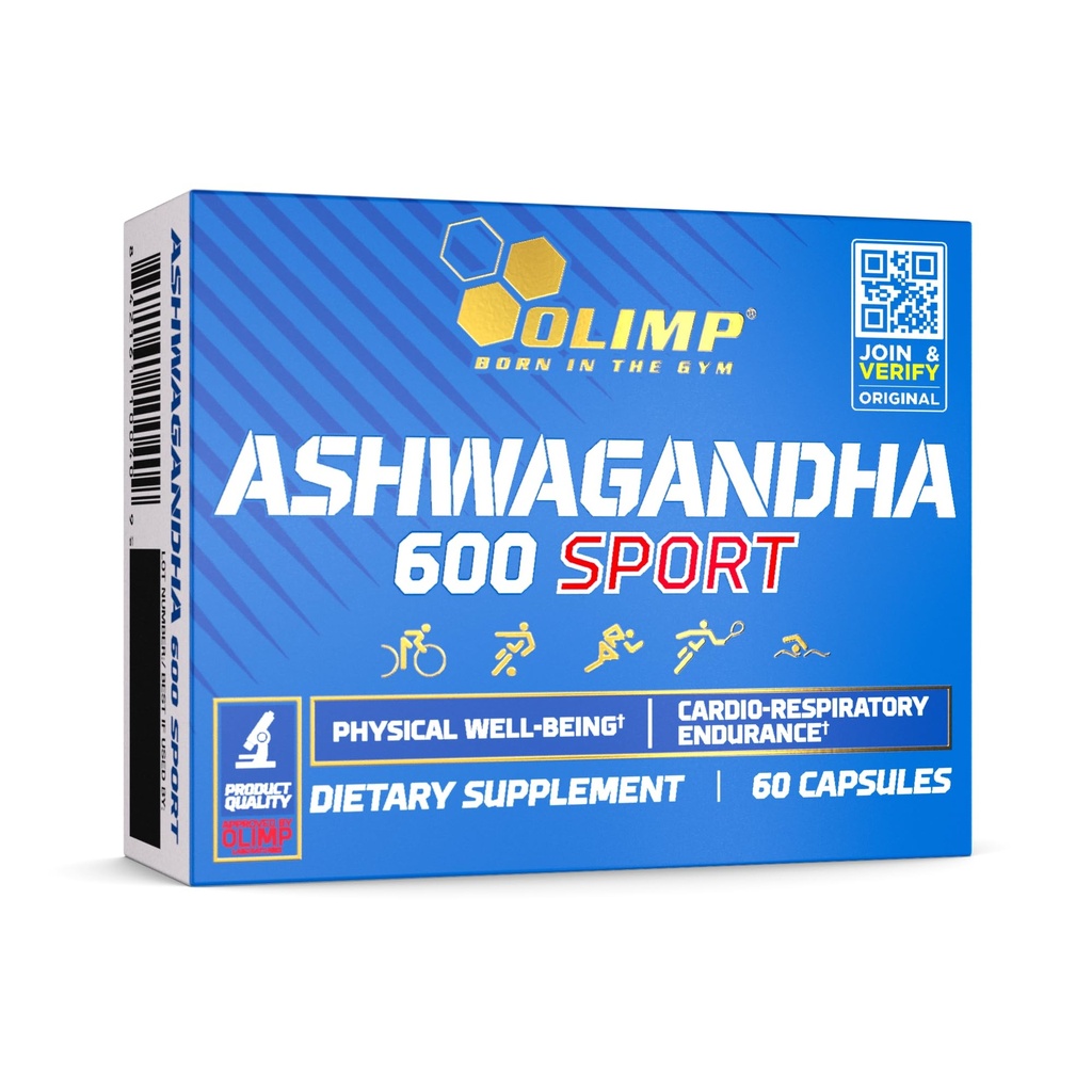 OLIMP Ashwagandha KSM-66 – 60 Vegan Capsules - Organic Ashwagandha Capsules for Stress Relief, Energy & Focus – Adaptogen Supplement - 5% Withanolides