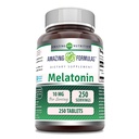 Amazing Formulas Melatonin Supplement: 124; 10 Mg Per Servering: 124; 250 tabletter: 124; Ikke GMO 'er: 124; Gluten Free