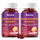 Ashwagandha Gummies 2000mg, Ashwagandha Supplements for Women Men with L-Theanine, GABA, Magnesium, Vitamins – Stress Relief, Immune & Mood Support, Sugar-Free, Vegan, Non-GMO, 120 Count