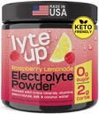 Nutriana Keto Electrolytes Powder No Sugar - Zero Carb & Zero Calorie Electrolyte Drink Mix - Sugar Free Electrolytes for Hydration Powder - Fastende Electrolytes Raspberry Lemonade Flavor