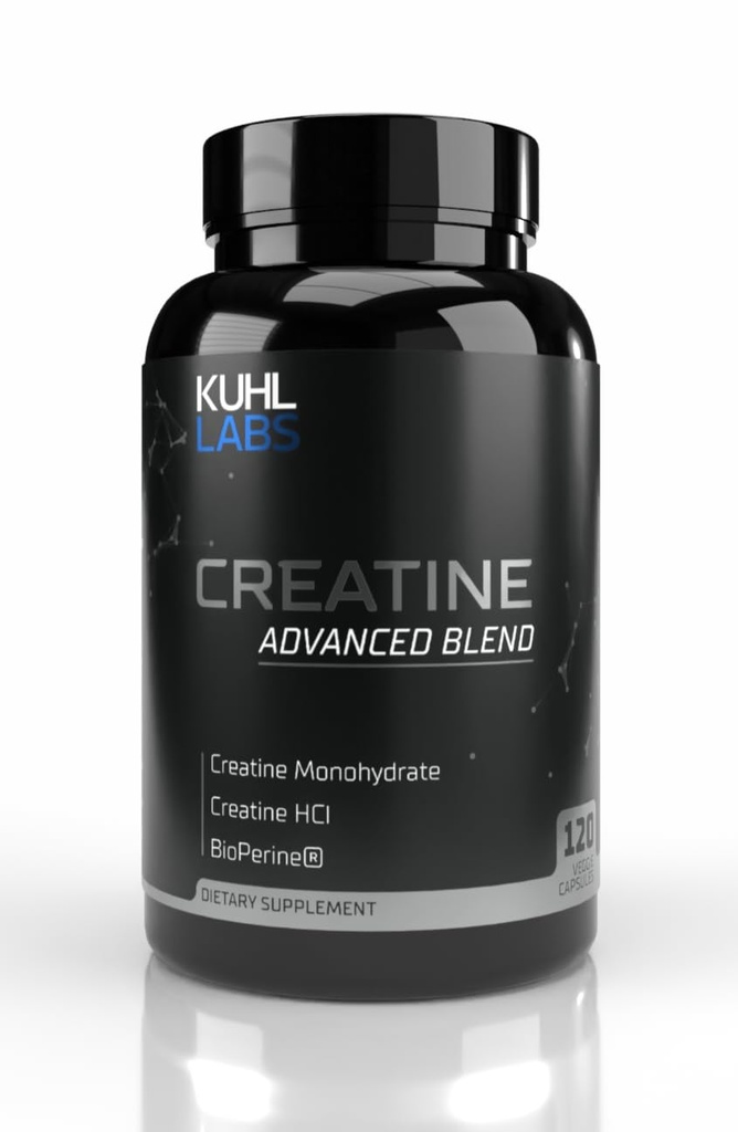 Creatine Advanced Blend, Capsules, Monohydrate, HCl, Bioperine