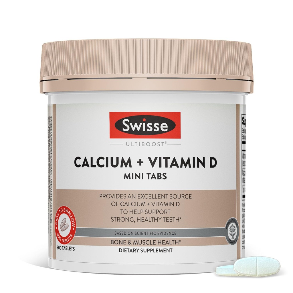 Swisse Calcium med D3- vitamin og Citrate 830mg