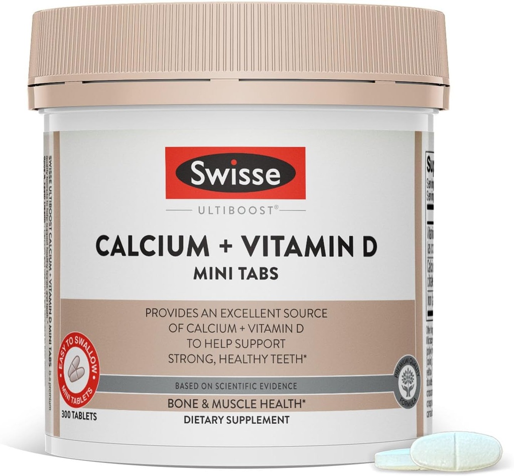 Swisse Calcium med D3- vitamin og Citrate 830mg