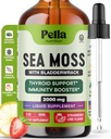 Pella Nutrition Sea Moss Drops med Bladderwrack - 4X Hurtigere absorption end Irish Sea Moss Gel Superfood, Gummies, og kapsler - fordøjelsesfremmende & immunforsvar supplement (Strawberry Lime, 60ml)