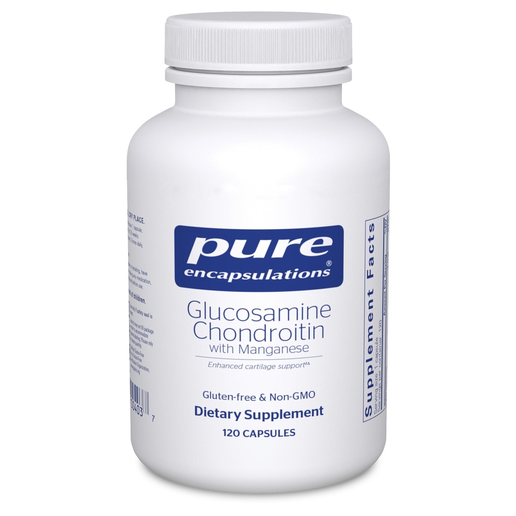 Ren indkapsling Glucosamin Chondroitin med mangan Note 124; supplement til fælles støtte, Comfort, mobilitet, brusk Integrity og sundhed, og Connective Tissue *