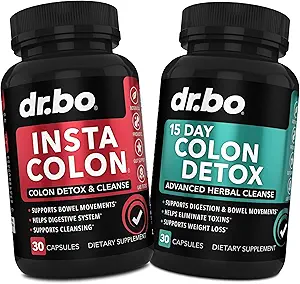 Colon Cleanser Detox Supplement Capsules - 15 Day Colon Cleanse Pills & Probiotic Herbal Cleansing - Daily Natural Bowel Movement Supplements for Intestinal Stomach Bloating Digestive Gut Support