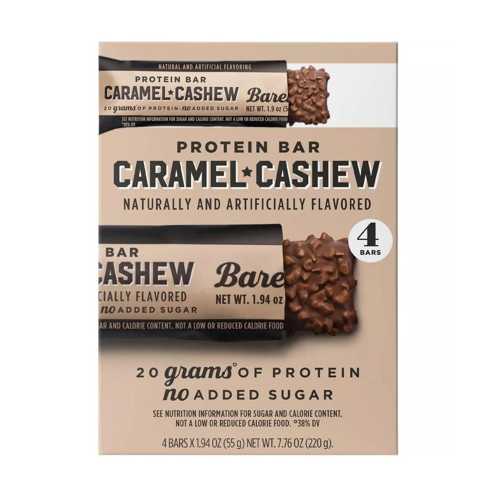 Barebels Nutrition Bars 7.76oz/4Bar (Caramel Cashew)