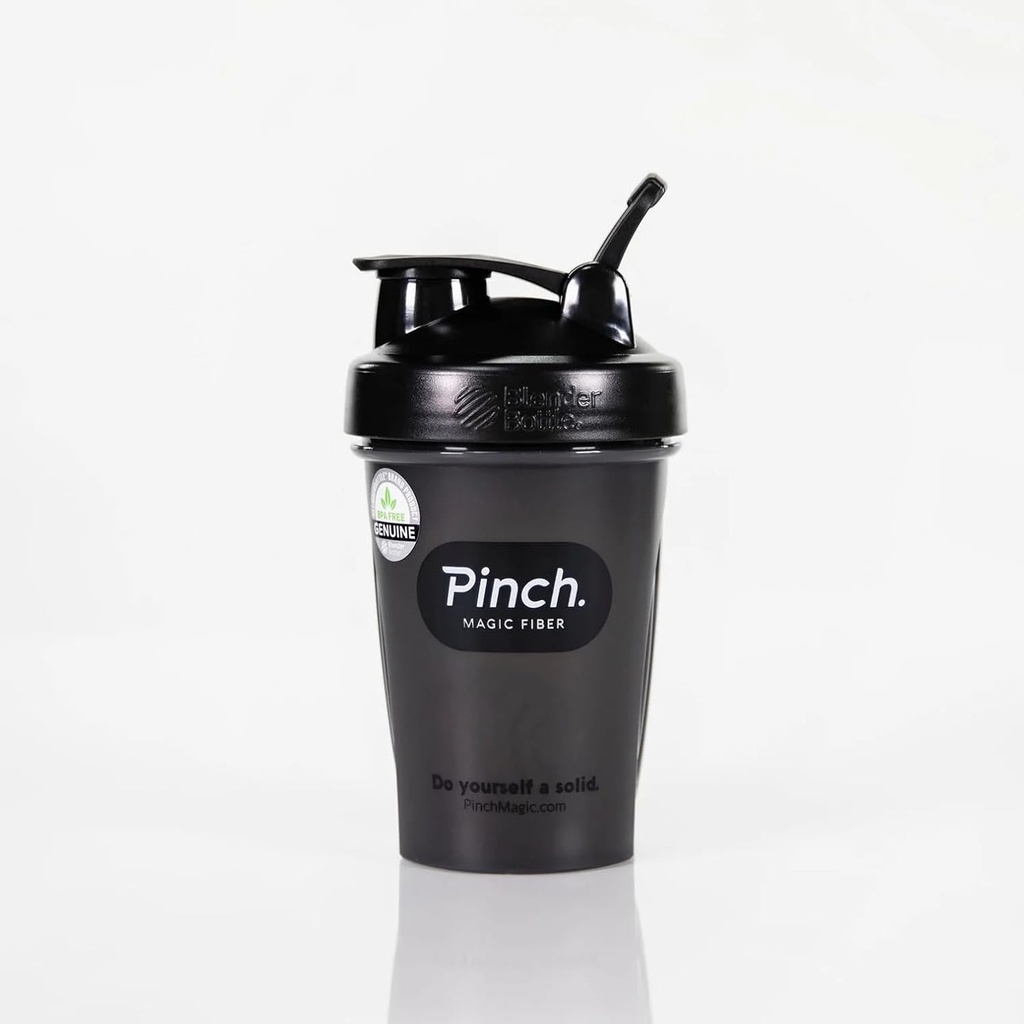 Pinch Magic Shaker Bottle Budd124; BPA Free Shaker Bottle for Glat Mixing Budd124; Efformless Blending for Fiber Supplement Powder, Protein Shake, & Mere Budding124; Opvaskemaskine Sikker, Travel- Friendly, Let at rengøre Budd124; 20 oz