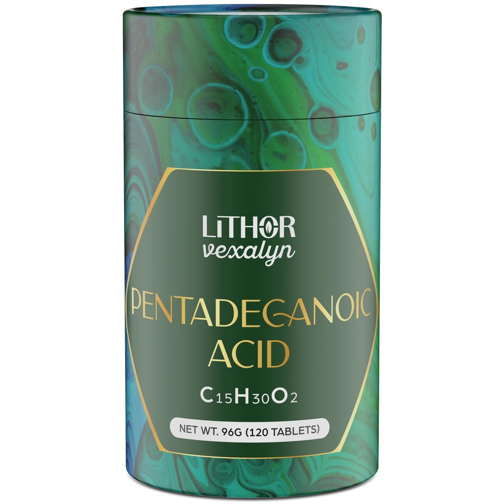 Pentadecanoic Acid, C15:0 Supplement, High Altitude Sheep Milk Sourced, 120 Tablets