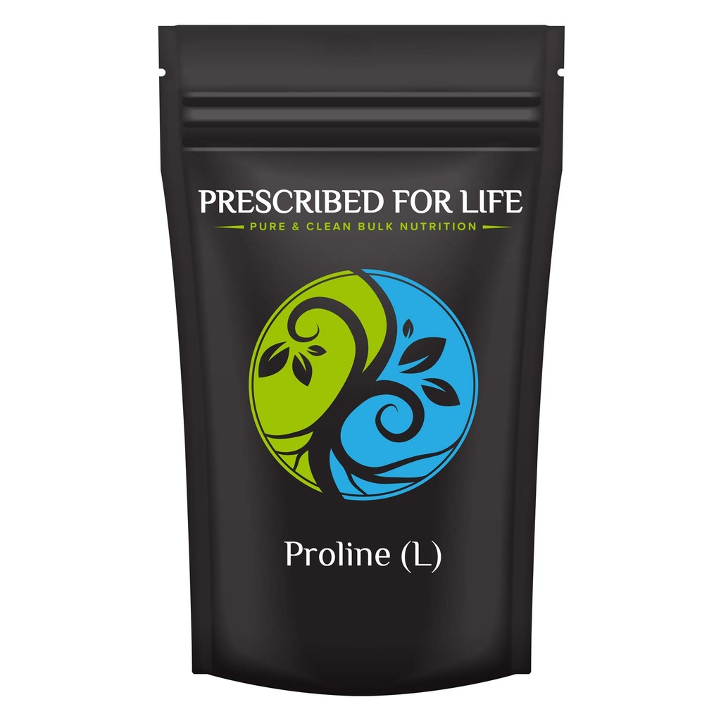 Prescribed For Life L Proline Powder | Pure USP Granular Amino Acid (5kg / 11lb)