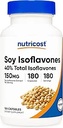 Nutricost Soy Isoflavones 150mg, 180 Veggie Capsules - Gluten Free, Non- GMO, Vegetarisk Friendly