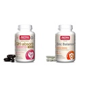 Jarrow Formulas CoQ10 Ubiquinol 100mg Cardiovascular Support & Zinc Copper 15:1 Ratio Immune Support - 120 Servings Softgels & 100 Veggie Caps