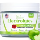 Zero Sugar - Apple Candy Electrolytes Powder - Forfriskende hydrering - Koffein Free Energy med alle naturlige ingredienser - Vegan, Keto, og Paleo - Sukker Free Electrolytes Drink Mix - med 30 Servering