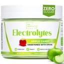 Zero Sugar - Apple Candy Electrolytes Powder - Forfriskende hydrering - Koffein Free Energy med alle naturlige ingredienser - Vegan, Keto, og Paleo - Sukker Free Electrolytes Drink Mix - med 30 Servering