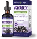 Nature 's Liquids Organic Elderberry Syrup Sukkerfri 124; Immunstøtte til børn og voksne 124; 1 Servering Equals 60 Elderberry (2 Fl Oz)