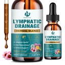 (2 Pack) Lymphatic Drainage Drops - Lymphatic Health, Liver Cleanse Detox, Immune Support, Lymphatic Support Liquid Drops with Echinacea, Elderberry, Dandelion, Cleavers, Milk Thistle, 1 Fl Oz