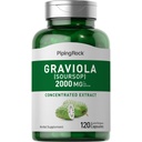 Piping Rock Graviola Soursop Kapsler er 124; 2000 mg er 124; 120 Tæller 124; Leaf Supplement 124; Koncentreret Urteekstrakt 124; Non- GMO, Gluten Free