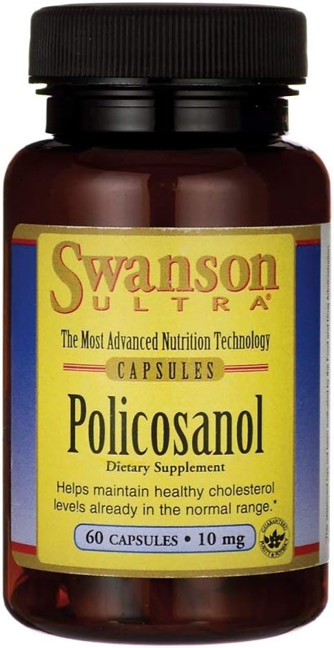 Swanson Policosanol 10 Milligrams 60 Capsules
