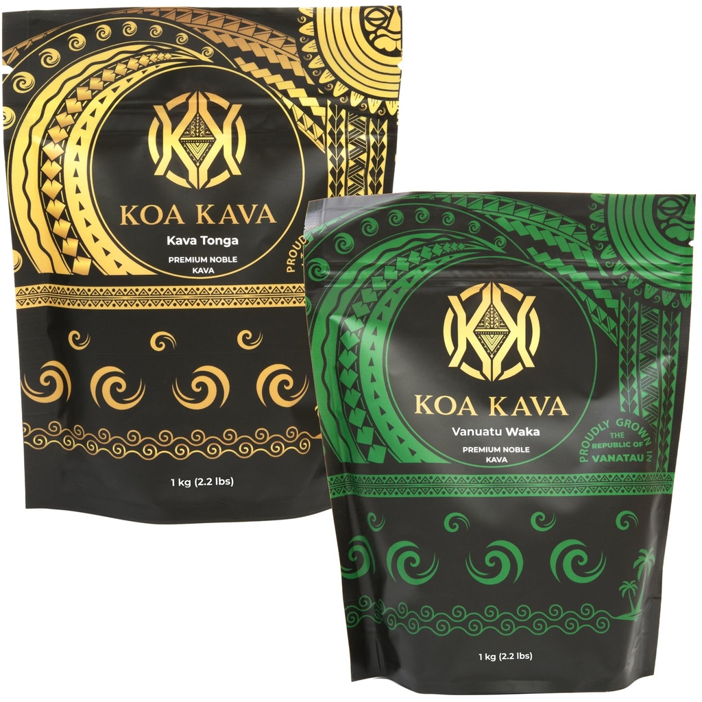 1 Kg of both Tongan and Vanuatu kava Bundle