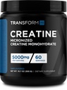 TransformHQ Creatine monohydrat pulver (60 Servere) Ikke aromatiseret - 5000mg Per Servering