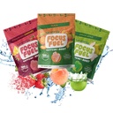 FocusFuel Energy Chews - Trial Size Variety Sample Pack (9 Servere) - 100mg Koffein + Alpha GPC + L- Theanine + B12, Magnesium - Peach, Green Apple, Strawberry Lemonade Flavors - Ingen Crash eller Jitters