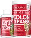 Sundhed Plus Super Colon Cleanse (240 kapsler) & Colon Cleanse (12 Ounces / 48 Servere) Bundle