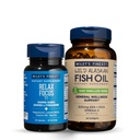 Wiley's Finest Omega-3 & Stress Support Bundle - Easy Swallow Minis + Relax Focus – 30 Servings