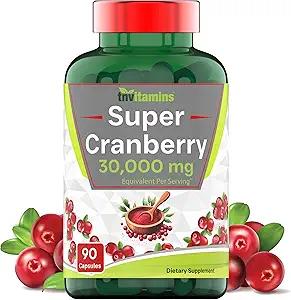 Cranberry Pills for Women & Men (30.000 MG - 90 Kapsler) Note 124; Understøtter Urinary Tract Health *
