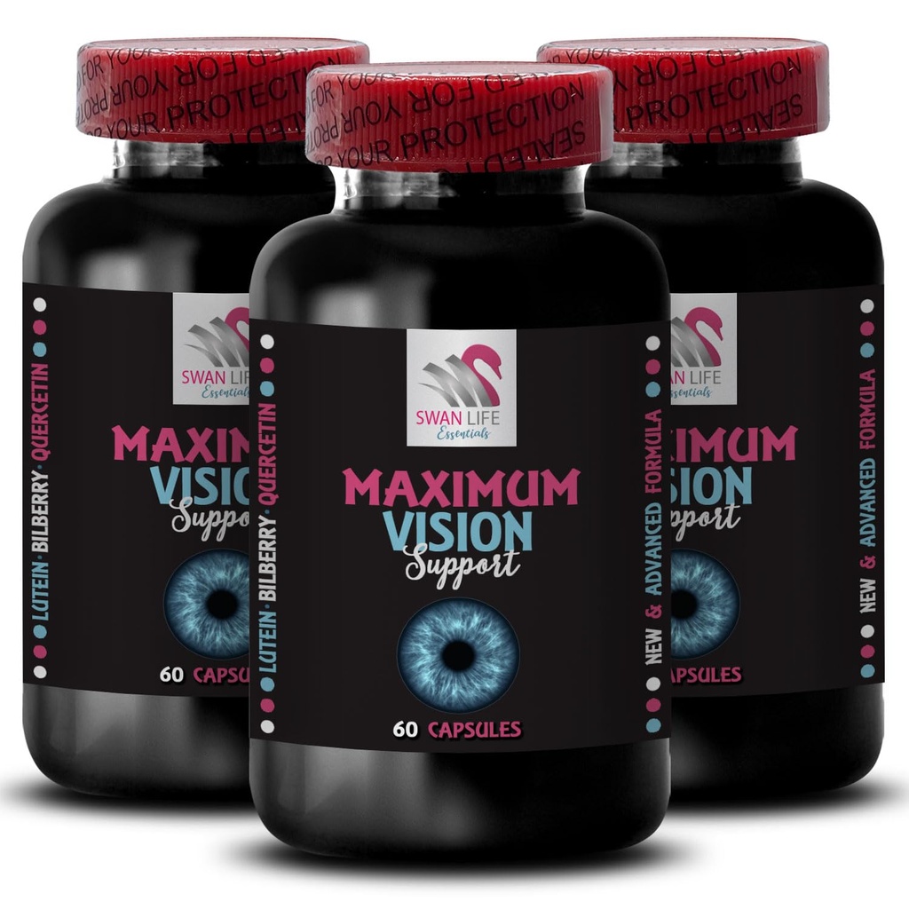 Better focus - EYE VISION SUPPLEMENT - Vision power, Sharp vision, Pure sightlines, Clearer image, Detail view, Vision enhancer, Focus sharp, Clear perspective, Visual enhancement 3 Bottle 180 Caps