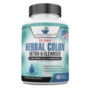 Amerikansk Standard Kosttilskud Colon Cleanse - 60 Veggie kapsler, 30 Servering - Urtebind med Psyllium Husk, Senna blade, Aloe Vera, Ginger, Cascara Sagrada & mere