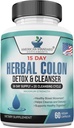 Amerikansk Standard Kosttilskud Colon Cleanse - 60 Veggie kapsler, 30 Servering - Urtebind med Psyllium Husk, Senna blade, Aloe Vera, Ginger, Cascara Sagrada & mere