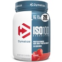 Dymatisere ISO100 Whey Protein Powder Isolate, Jordbær, 25g protein, 5,5g BCAA, mindre end 120 Cal., Gluten Free, 1g fedt, 1g sukker, 2g Carb (20 Servere)