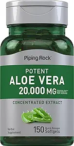Piping Rock Aloe Vera Capsules 20000mg