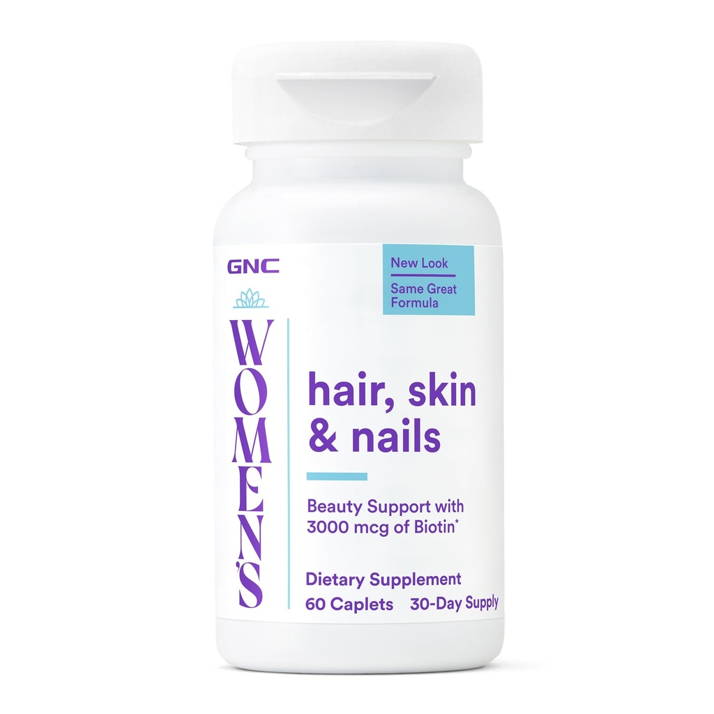 GNC Womens Hair Skin Nails, 60 Caplets