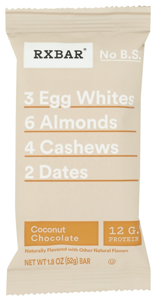 Rxbar Protein Bar Coconut Chocolate, 1.8 Oz | bike-handlebars