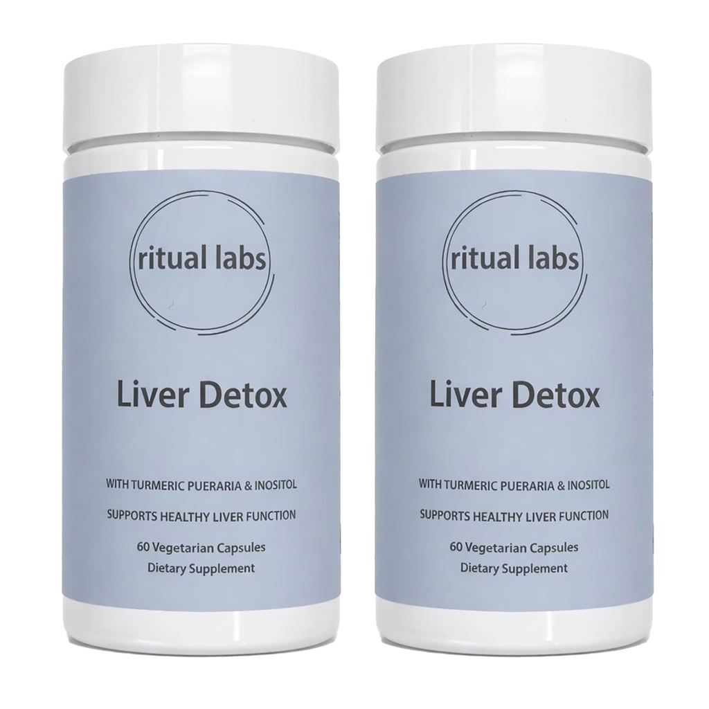 Liver Support, Supplement with Milk Thistle, NAC & Choline Bitartrate, Liver Health Support Formula, Antioxidant Wellness Supplement, Non-GMO, Gluten Free, 60 Capsules (2pcs)
