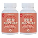 Zen Principle Zenculture™ – 4-in-1 Synbiotic Supplement (Probiotic + Prebiotic + Postbiotic + Digestive Enzymes) with CoreBiome®. Anti Bloating, Immune & Brain-Gut Health. 120 Capsules