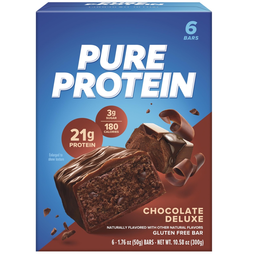 Pure Protein Chocolate Deluxe, 50 Gram, 12 Count