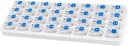 Månedlig Pill Organizer, Stor rejse Pill Box 31 Dag, Daily Pill Case, Pill Holder Container for Vitamin, Medicin, tillæg, Fish Oil, Clear
