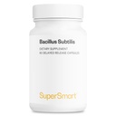 Supersmart - Bacillus Subtilis 3 Millioner CFU per dag (høj potens) - Spore Probiotisk Supplement Note 124; Non- GMO & Gluten Free - 60 DR kapsler