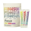 Focus + Caffeine Electrolyte Drink Mix Cognizin, Magnesium, Biotin, Vitamin B for Energy, Hydration & Mental Clarity — Sugar Free, Low Calorie (15 Packets), Variety Pack