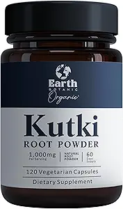 Kutki Root Powder 1000 mg 120 kapsler (Picorohiza Kurrooa) 60 dages forsyning