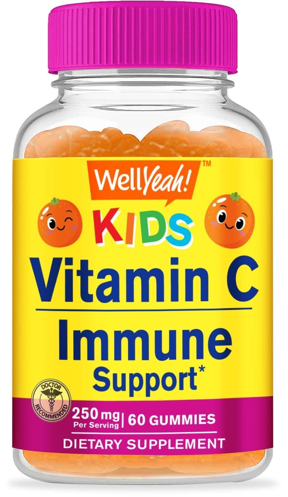 WellYe Kids Vitamin C Gummies (250 mg) - 60 Gummies