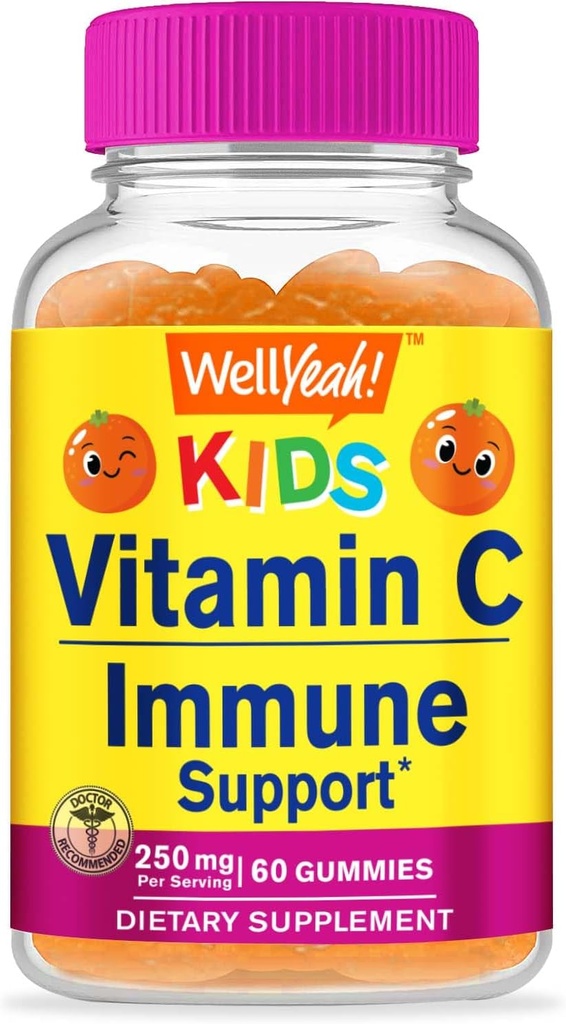 WellYe Kids Vitamin C Gummies (250 mg) - 60 Gummies
