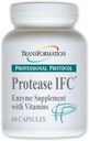 TRANSFORMERING GENESIS AF GOD SUNDHED Enzyme Protease IFC Enzyme Supplement, Natural Support for Muscle & Træthed, med High Rich Vitamin A, E, C, Zink, & Selen, Non- GMO, 60 Kapsler