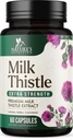 Milk Thistle Extract 1000mg - Lever Rengøring Detox & Reparation Formel med Mælkebøtte Extract - Urteudtræk - Nature 's Milk Thistle w / Silymarin Marianum, understøtter leversundhed - 60 kapsler