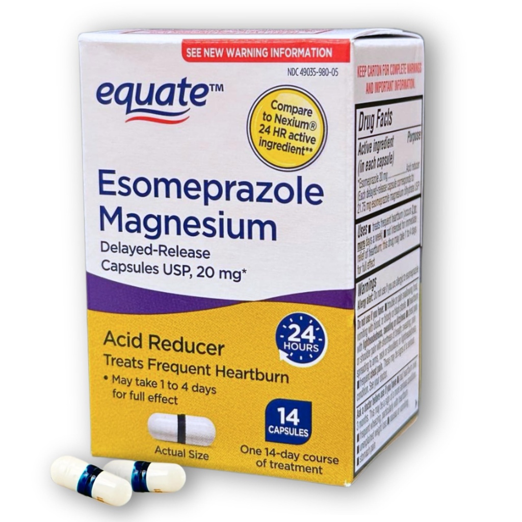 Esomeprazole Magnesium 20mg- Capsules Delayed Release,14 Count (Pack of 1)